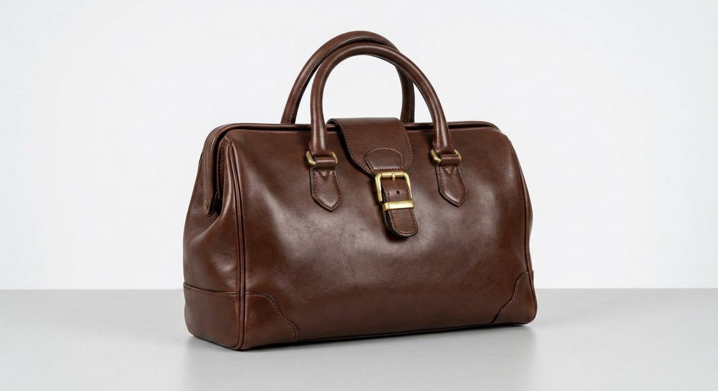 Professional surface cleaning of handbag